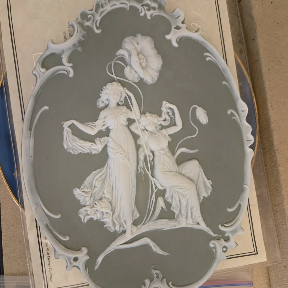 Elegant Relief Wall Art in Gray and White - Picture 2 of 2